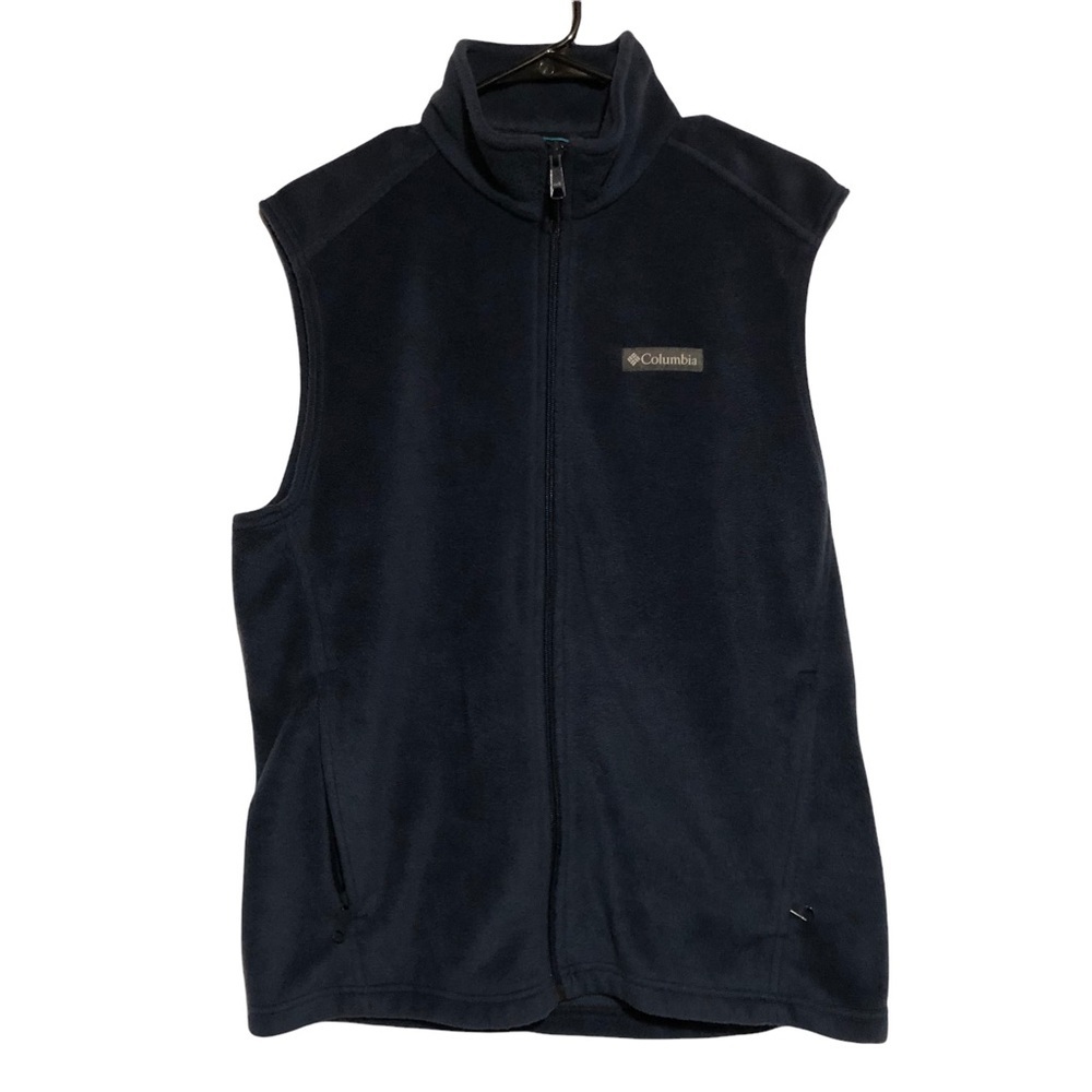 Columbia Dark Blue Fleece Vest Size Medium
